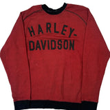Harley Davidson Spellout Sweatshirt - 2XL Black Cotton
