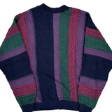 Jed Striped Cardigan - XL Multicoloured Acrylic Blend
