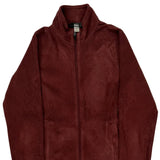 Rei Fleece Jacket - Small Burgundy Polyester