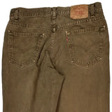 550 Levis Jeans - 36W 30L Brown Cotton