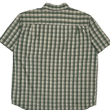 Carhartt Checked Short Sleeve Shirt - XL Green Cotton