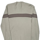 Ralph Lauren Striped Sweater - XL Cream Cotton