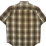 Carhartt Checked Short Sleeve Shirt - XL Brown Cotton