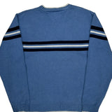 Tommy Hilfiger Striped Sweater - XL Blue Cotton