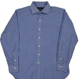 Polo By Ralph Lauren Checked Shirt - Large Blue Cotton