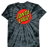 Santa Cruz Tie-Dye T-Shirt - Medium Black Cotton