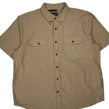 Carhartt Short Sleeve Shirt - 2XL Beige Cotton