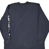 Carhartt Long Sleeve T-Shirt - 2XL Navy Cotton
