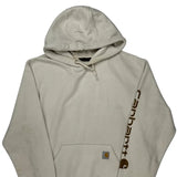Carhartt Hoodie - Large Cream Cotton