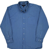 Tommy Hilfiger Checked Shirt - XL Blue Cotton