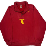 Trojans Nike College 1/4 Zip - Medium Red Cotton