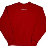 Disneyland Disney Cartoon Sweatshirt - Medium Red Cotton