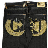 Coogi Graphic Jeans - 38W 32L Black Denim