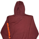 Carhartt Spellout Hoodie - XL Burgundy Cotton