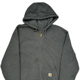 Carhartt Hoodie - Large Gray Cotton Blend