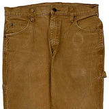 Dickies Carpenter Pants - 34W 32L Brown Cotton