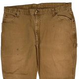 Dickies Double Knee Carpenter Trousers - 36W 29L Brown Cotton