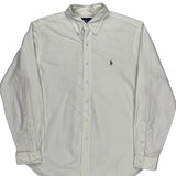 Ralph Lauren Shirt - Large White Cotton