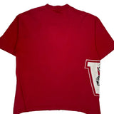Wisconsin Badgers Logo 7 Single Stitch T-Shirt - XL Red Cotton