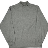 Nike Long Sleeve T-Shirt - Medium Gray Cotton Blend