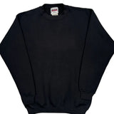 Blank Brittania Sweatshirt - Medium Black Cotton