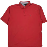 Tommy Hilfiger Polo Shirt - 2XL Red Cotton