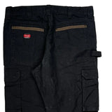 Wrangler Cargo Pants - 38W 31L Black Cotton Blend