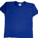 Nike T-Shirt - Large Blue Cotton