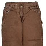 Carhartt Double Knee Carpenter Pants - 32W 27L Brown Cotton