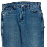 Dickies Carpenter Jeans - 34W 30L Blue Cotton