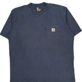 Carhartt T-Shirt - XL Navy Cotton