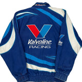 Mark Martin Valvoline Racing Nascar Track Jacket - Medium Blue Cotton