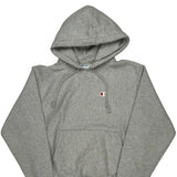 Vintage Champion Hoodie - Medium Grey Cotton Blend