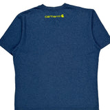 Carhartt T-Shirt - Large Blue Cotton