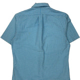 Ralph Lauren Checked Short Sleeve Shirt - Small Blue Cotton