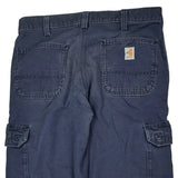 Carhartt Cargo Trousers - 34W 34L Blue Cotton