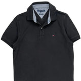 Tommy Hilfiger Slim Fit Polo Shirt - Medium Black Cotton