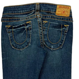 True Religion Contrast Stitch Jeans - 26W US 0 Dark Wash Denim