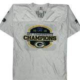 Green Bay Packers N.F.L. Team Apparel Nfl Football Jersey - Medium White Polyester