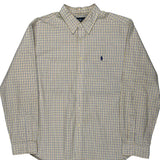 Ralph Lauren Checked Shirt - 2XL Blue Cotton