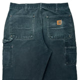 Carhartt Carpenter Trousers - 32W 29L Dark Wash Cotton