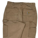 Carhartt Carpenter Trousers - 30W 32L Beige Cotton