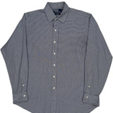 Curham Classic Fit Polo By Ralph Lauren Checked Shirt - Large Grey Cotton