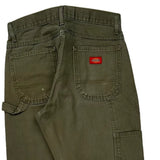 Dickies Carpenter Pants - 30W 30L Green Cotton