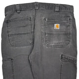 Carhartt Double Knee Cargo Trousers - 34W 32L Grey Cotton
