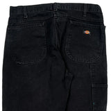 Dickies Carpenter Trousers - 34W 32L Black Cotton