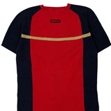 Dkny Striped Sweater - Medium Navy Cotton