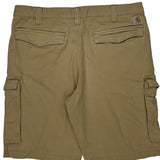 Carhartt Cargo Shorts - 38W 10L Khaki Cotton