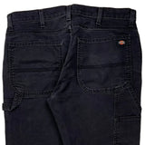Dickies Carpenter Pants - 34W 31L Black Cotton Blend