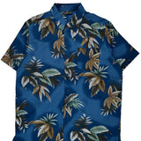 Unbranded Floral Hawaiian Shirt - Large Brown Cotton